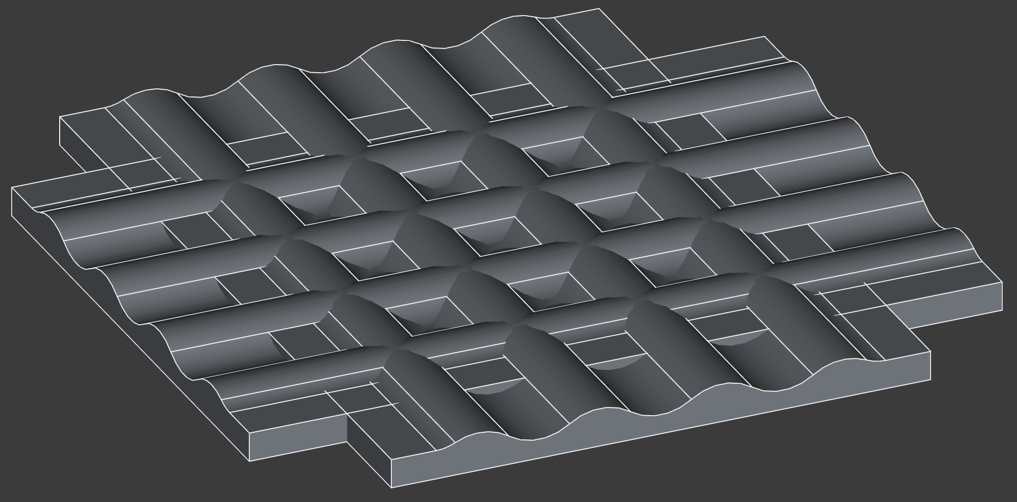 checkerboard wave surface - FreeCAD Forum